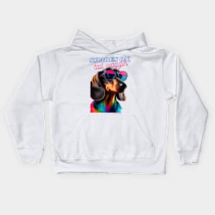 Shades on, tail waggin' Kids Hoodie